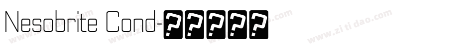 Nesobrite Cond字体转换